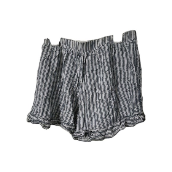 American eagle striped ruffled shorts blue white size Small - Picture 4 of 4